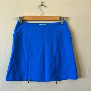 NWT Cooperative Royal Blue Zipper Mini Skirt XS